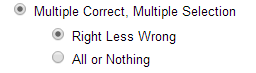 Multiple Correct, Multiple Selection