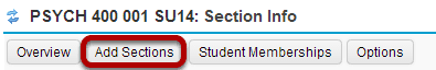Click Add Sections.