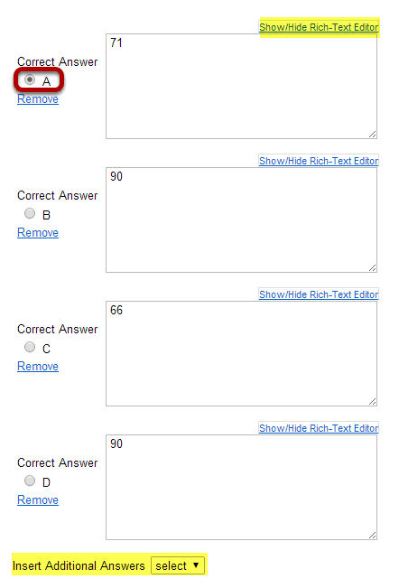 Enter the answer choices (for multiple choice).