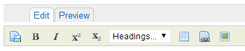 Use editor icons to format text or add tables, links, images, and attachments. (Optional)