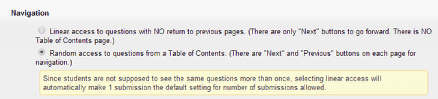 Layout and Appearance: Navigation.