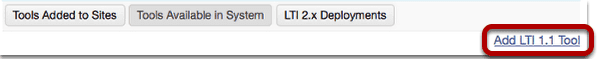 Add LTI tool.