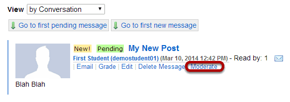 Click Moderate.