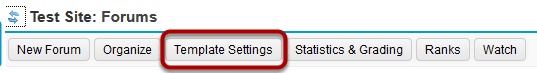 Click Template Settings.