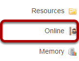 To access this tool, select Online from the Tool Menu of the Administration Workspace.