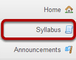 To access this tool, select the Syllabus from the Tool Menu of your site.